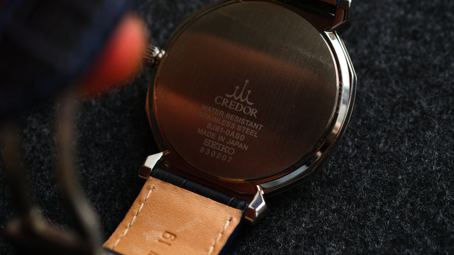 Credor GCAR975 8j81-0AS0 Linealx White Dial Excellent Condition