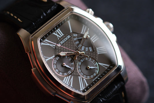 Credor Pacifique Tonneau GCBG973 4s77-00B0 RetroGrade Good Condition