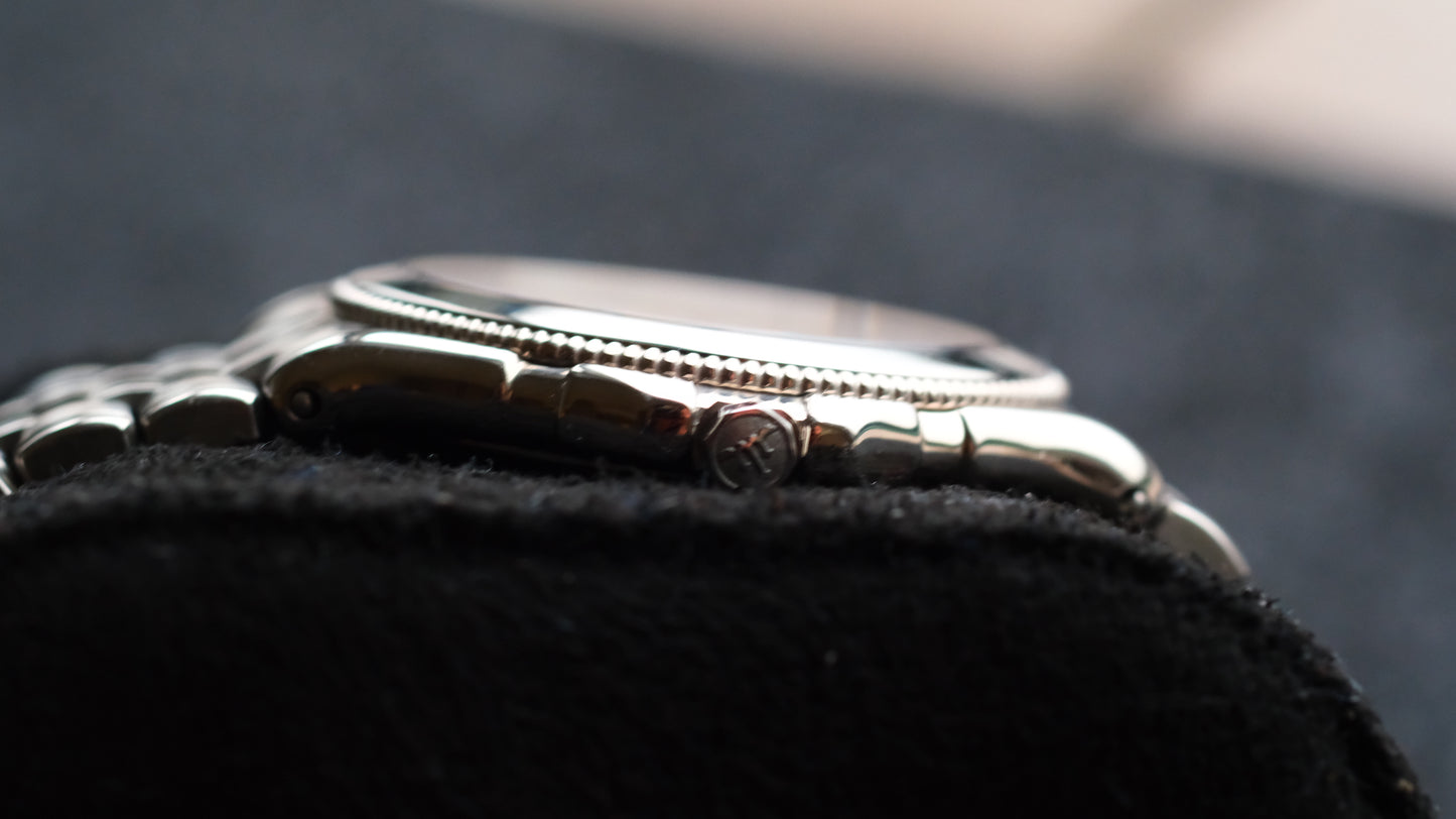 Credor Pacifique Diamond 11P 18KWG Bezel Quart 8j81-6B10 Good Condition