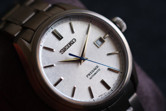 Seiko Pressage SARX055 6R15-04A0 Full Titan | Snow Flake Dial| Full Box Paper| Excellent Condition| Serviced