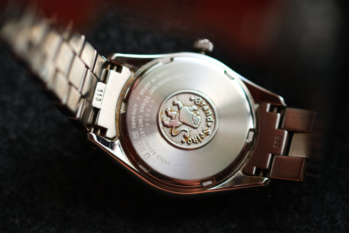 Grand Seiko STGF268 Lady Watch 26mm Heritage Collection 18K Bezel MOP Dial Beautiful Dial Great Condition