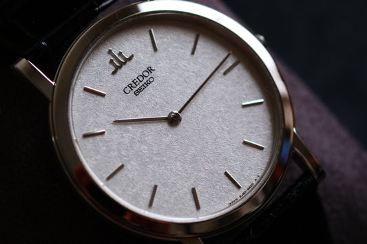 Credor GBAT009 8J80-8A00 HAQ Solid Platinum Pt950 Snow Flake Dial Like New Unworn Condition