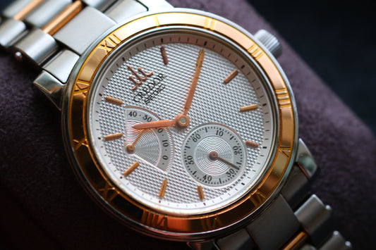 Credor GCAY992 4S79-0020 Power Reserve & Small Seconds Vintage Style 18K Pink Gold Good Condition