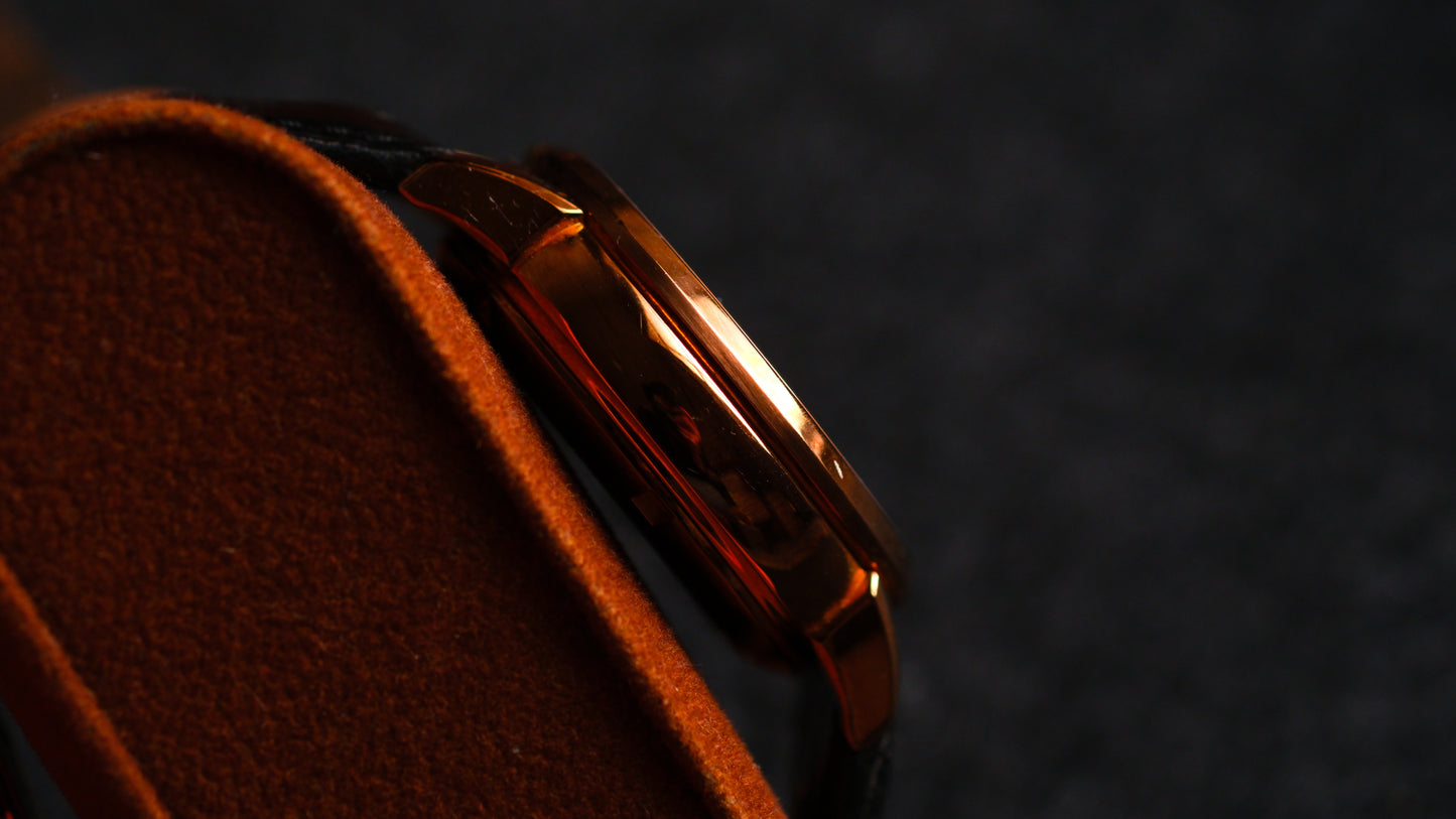 Seiko SARD006 Pressage 6R24-00D0 Rose Gold JDM Rare Retrograde day-date Power Reserve and a white dial | Great Condition