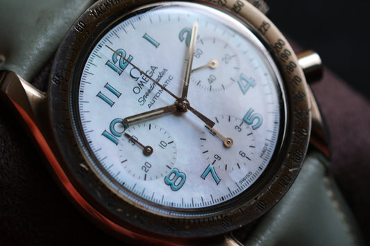 Omega Speedmaster 3802.71.53 Automatic Chrnograph White MOP Dial