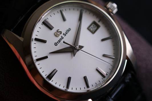 Grand Seiko SBGX295 9F62-0AB0 Discontinued JDM Dark Gray Markers and Hands Excellent Condition Full Box Limited Card