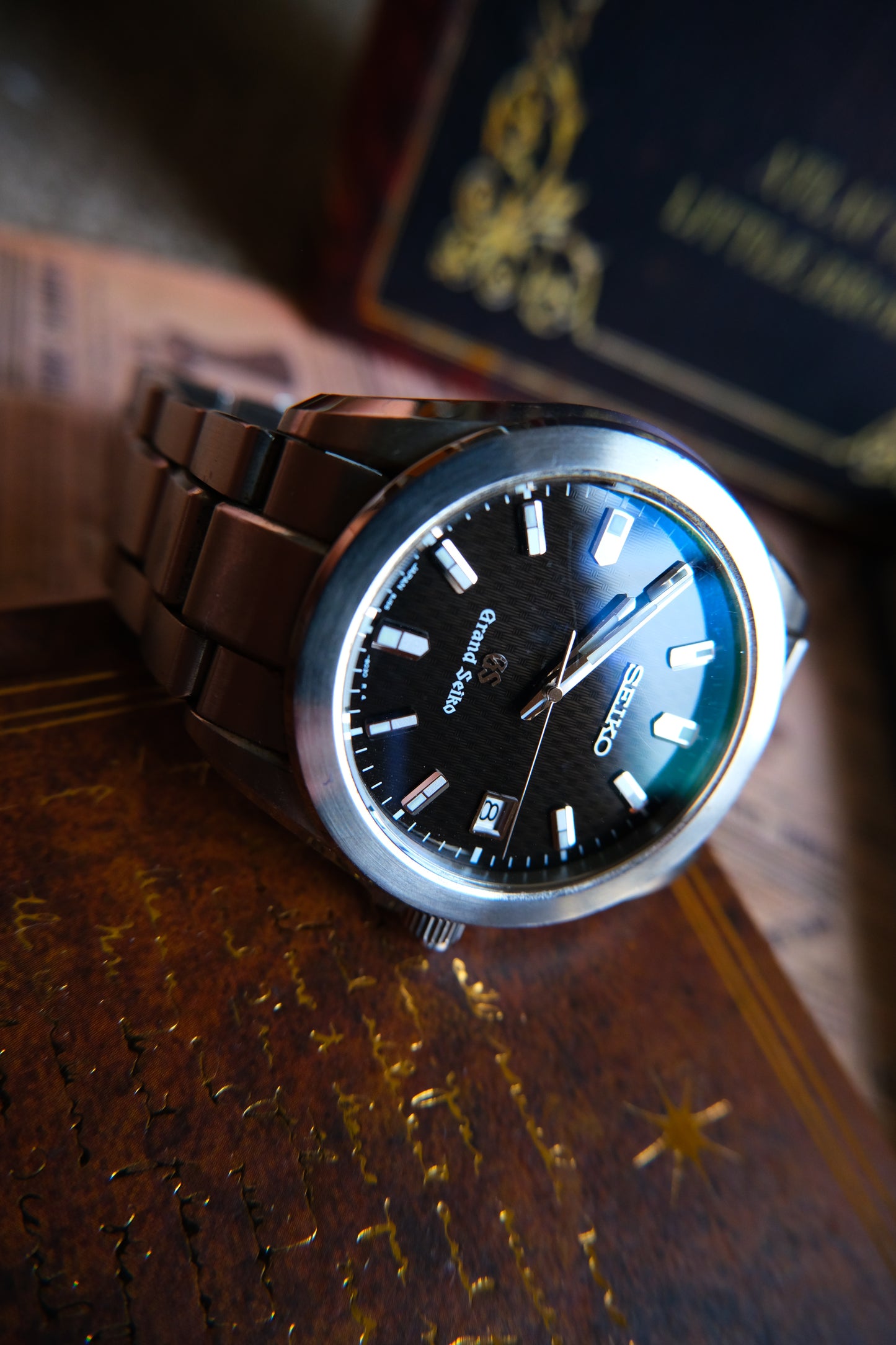 Grand Seiko 8J56-8020/SBGF021 Quart Black Dial