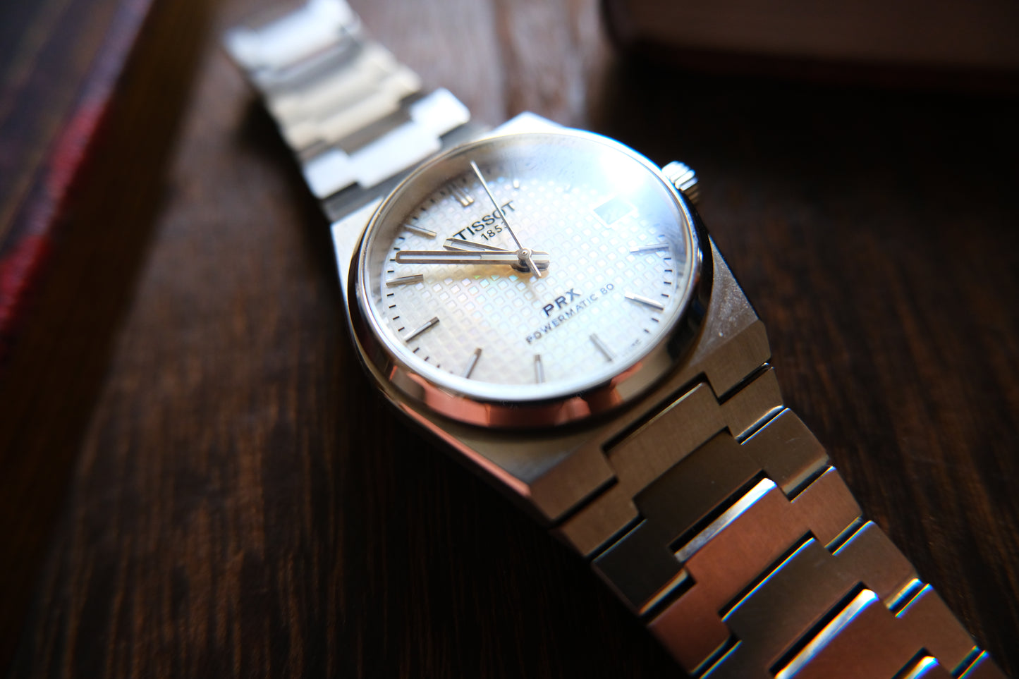 Tissot Prx Powermatic 80 35mm Mop White Dial full box