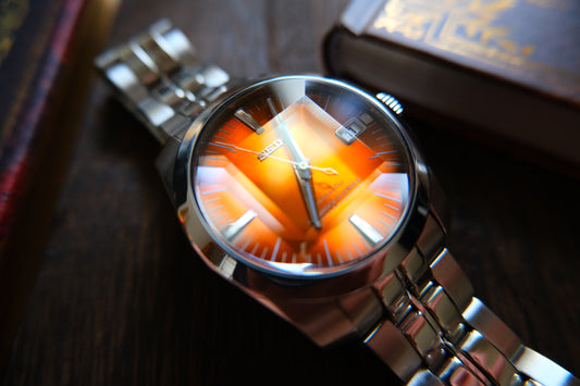 Seiko SARB005 6R15-00D0 Super Rare Orange Dial Sapphire Glass Cut
