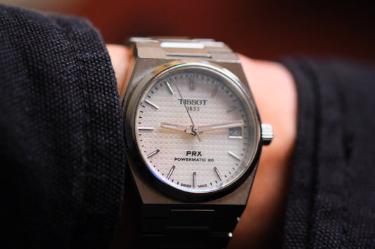 Tissot Prx Powermatic 80 35mm Mop White Dial full box