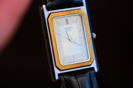 Credor Tank Lady 6730-5100 14K Bezel SHA Middle