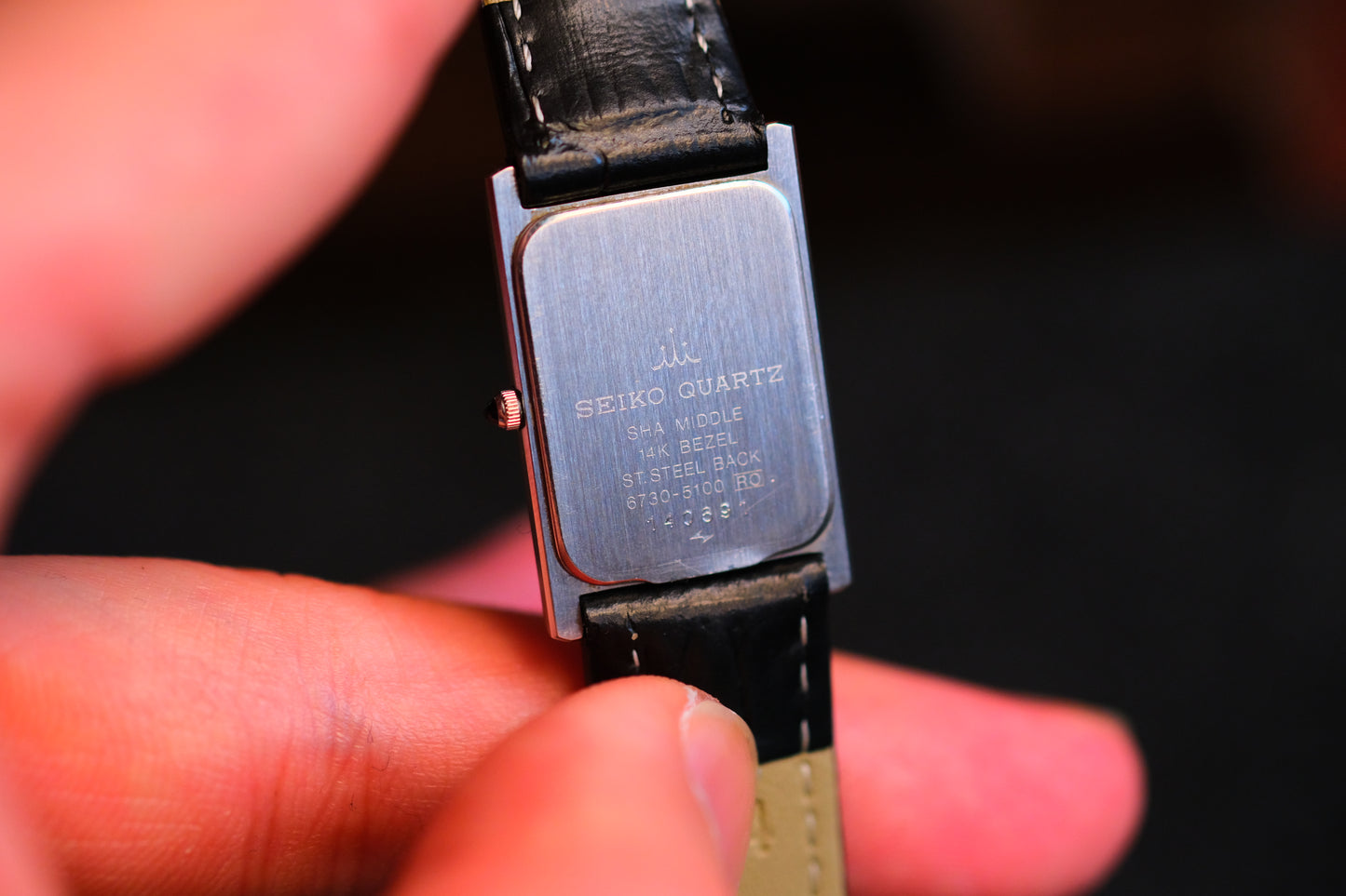 Credor Tank Lady 6730-5100 14K Bezel SHA Middle