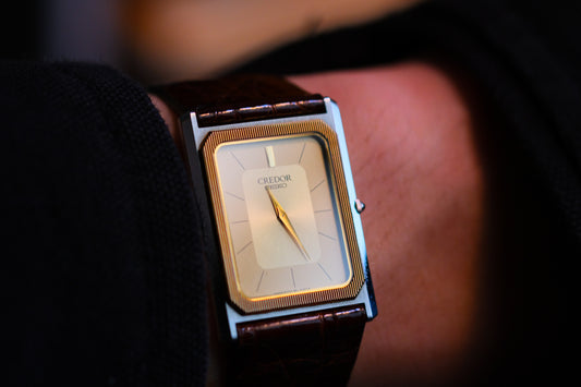 Credor Tank Men 6730-5090 14K Bezel SHA MIDDLE