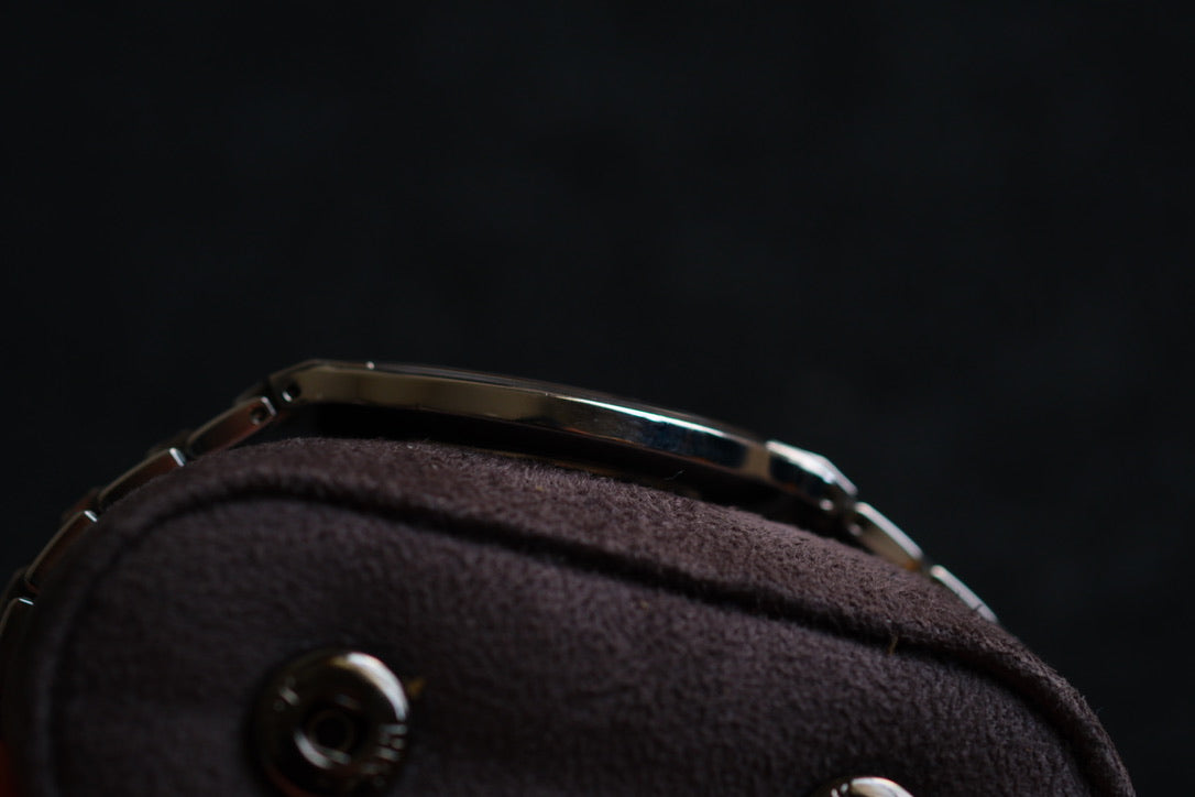 Credor Signo GCAT987 Quart 8J80-0AL0 Blue Hands full SS Good Condition