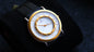 Credor 8N70-6070 Two Bezel 18K Gold Diamond Carson White Dial