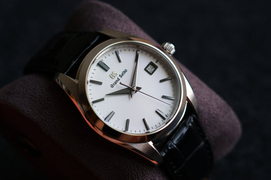 Grand Seiko SBGX295 9F62-0AB0 Discontinued JDM Dark Gray Markers and Hands Excellent Condition Full Box Limited Card