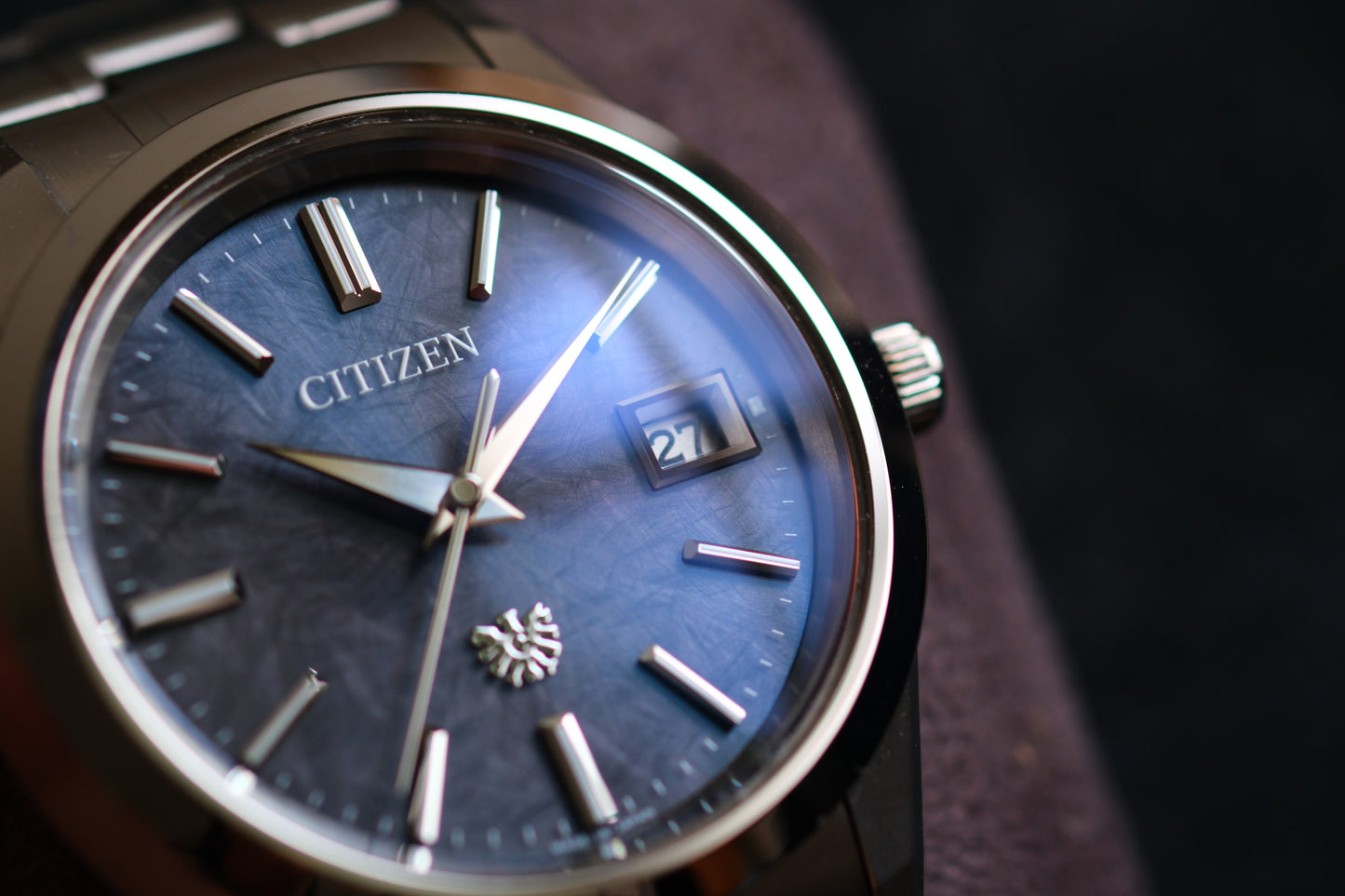 The Citizen AQ4100-57E Eco-Drive HAQ Beautiful Texture Dial Full Box Paper Date 26/5/2026