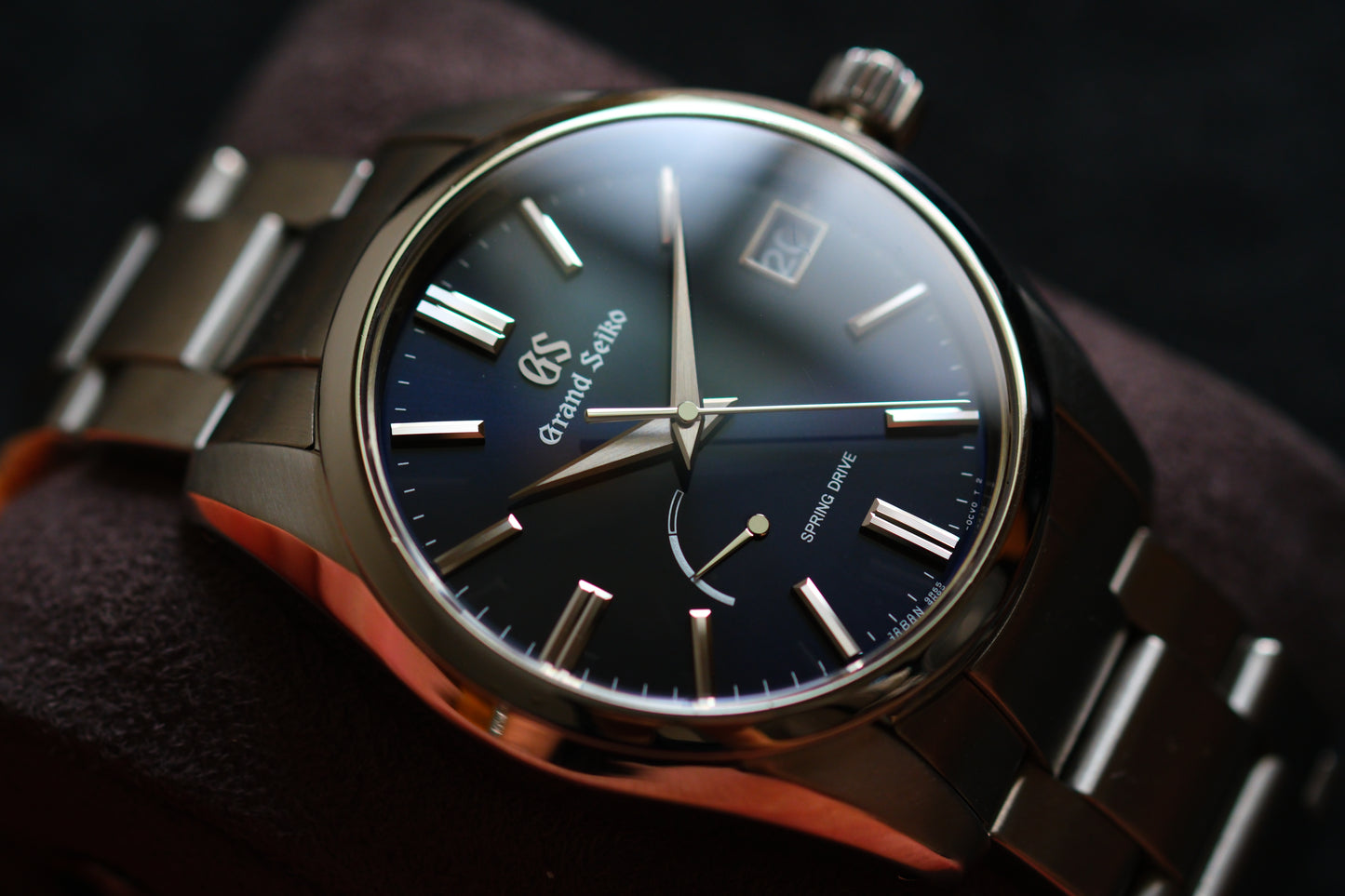 Grand Seiko SBGA439 Heritage 9R65 Spring Drive Midnight Blue Excellent Condition