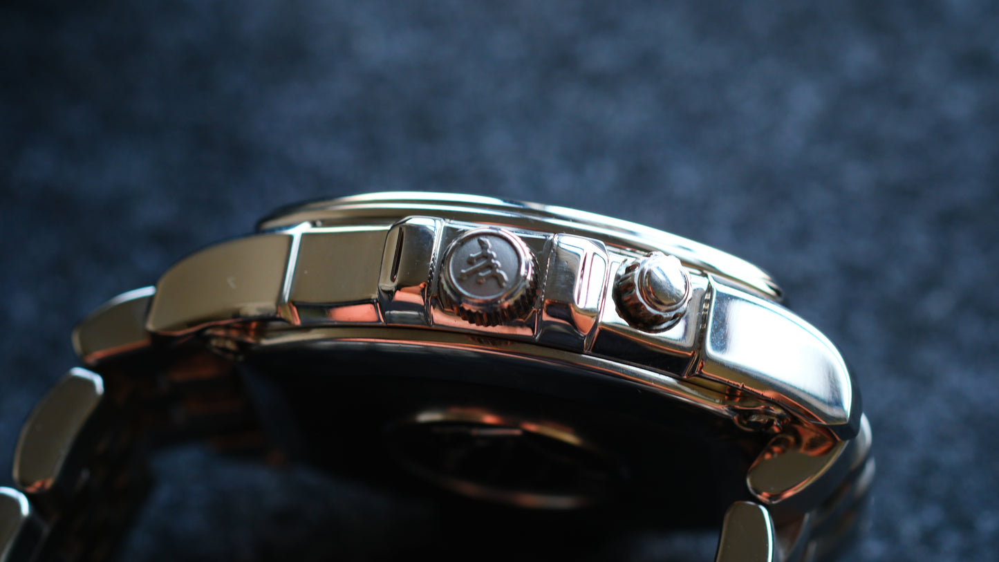 Credor Pacifique GCBG973 Retrograde 4s77-00B0 Excellent Condition Full Box Paper