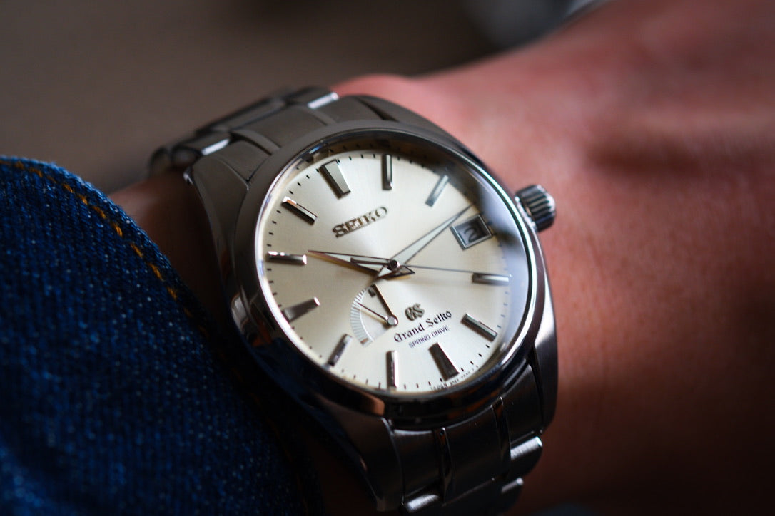 Grand Seiko SBGA001 9R65-00A0 Spring Drive Champagne Dial Excellent Condition