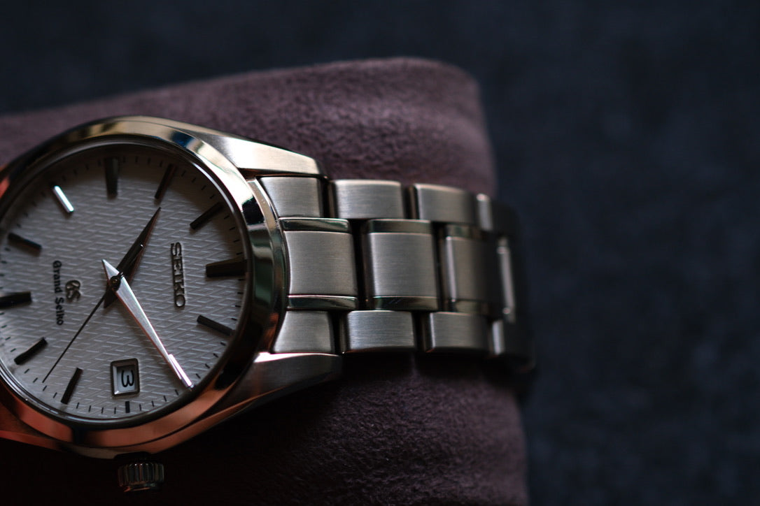 Grand Seiko SBGX067 37mm Full Titanium Rare White structure Texture Dial