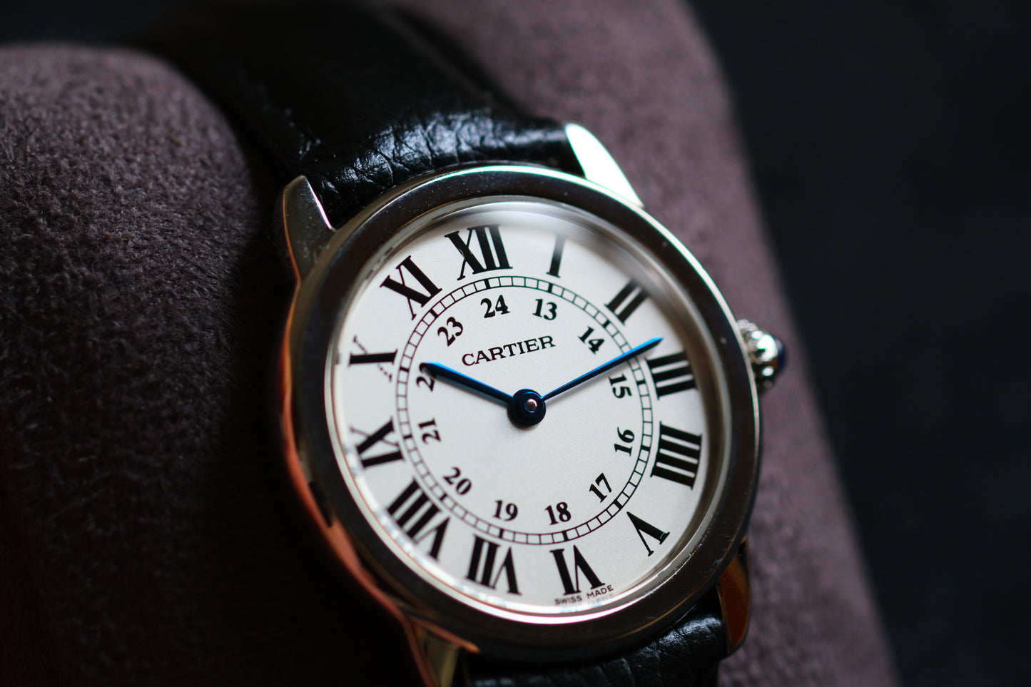 Cartier W6700155 Ronde Solo De Cartier 29mm Silver Good Condition Full Serviced