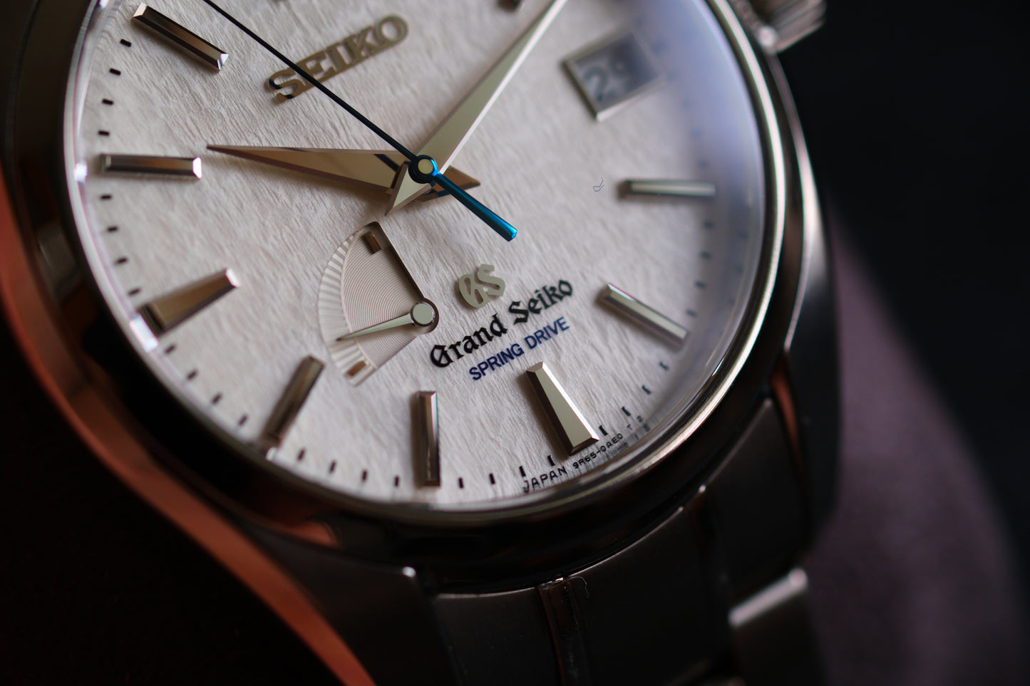 Grand Seiko SBGA011 Spring Drive 9R65-0AE0 Full Titanium Snow Flake Excellent Condition