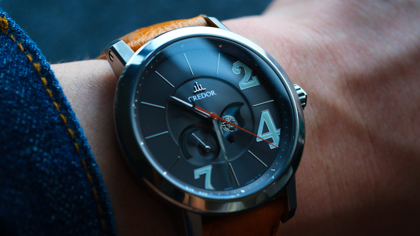 Credor GCLL993 Titanium Moonphase Spring Drive Titanium Limited to 125 pieces Serviced