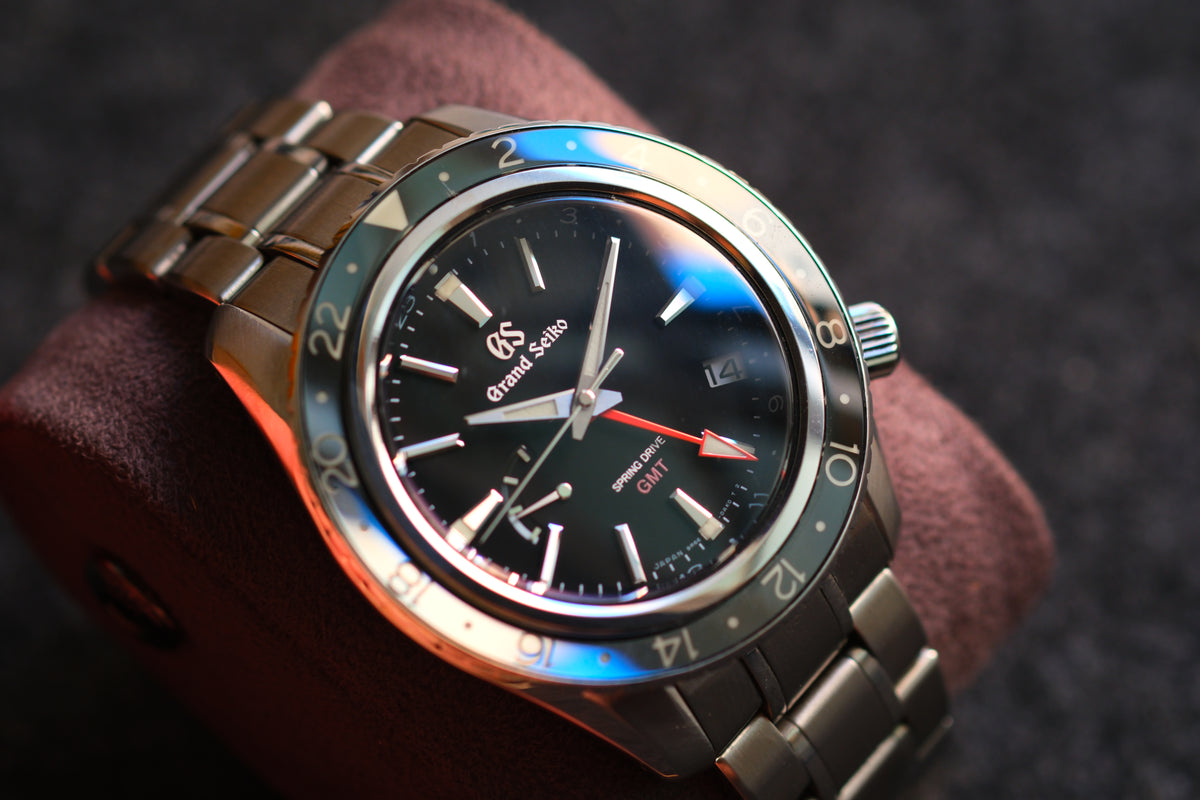 Grand Seiko SBGE201 9R66-0AA0 Spring Drive GMT Sapphire Bezel Excellent Condition