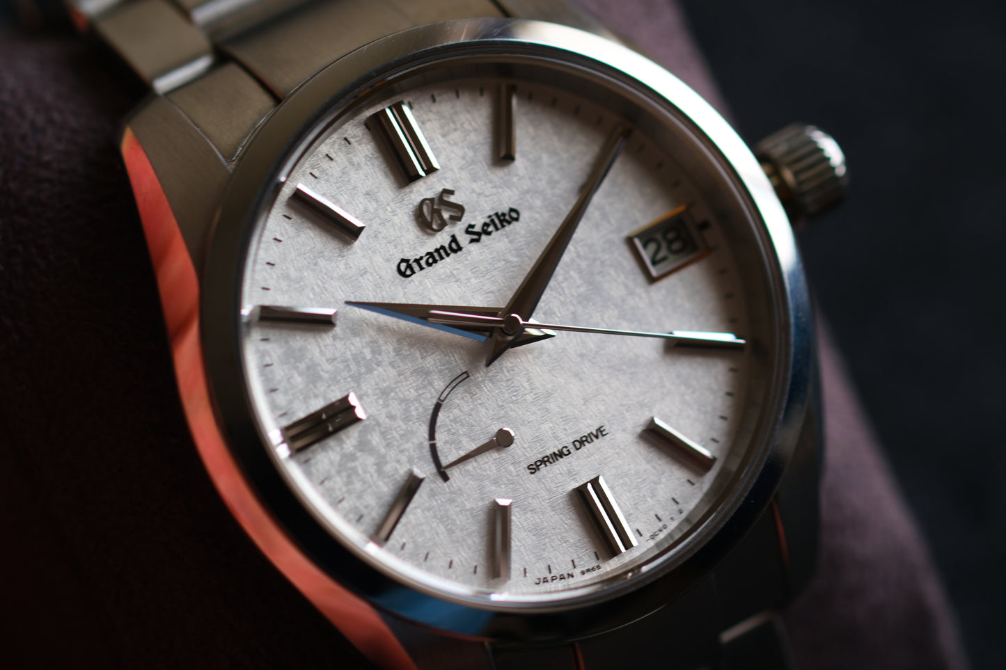 Grand Seiko SBGA465 9R65-0DY0 Spring Drive Early Morning Frost Dial Heritage Collection Full Paper Date 2024 Great Condition