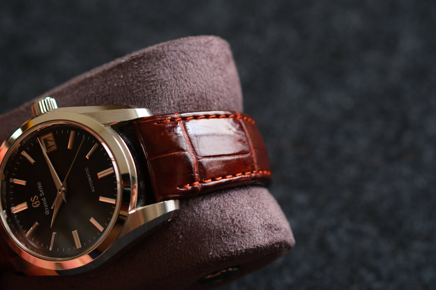 Grand Seiko SBGR289 9S65-00B0 JDM Chocolate Stunning Textured Brown Dial Excellent Condition Full Box Tag Paper