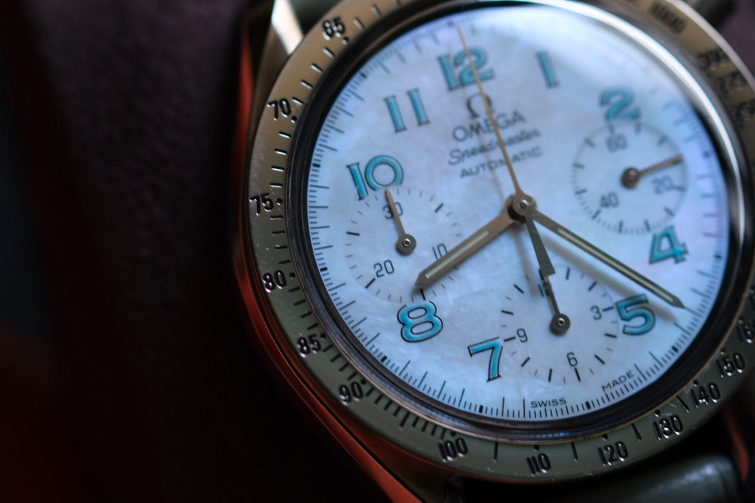 Omega Speedmaster 3802.71.53 Automatic Chrnograph White MOP Dial