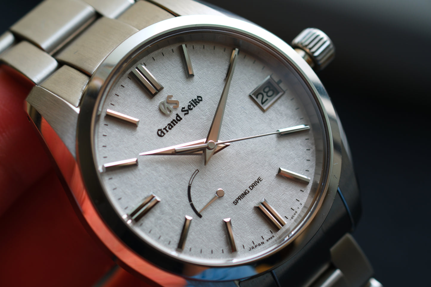 Grand Seiko SBGA465 9R65-0DY0 Spring Drive Early Morning Frost Dial Heritage Collection Full Paper Date 2024 Great Condition