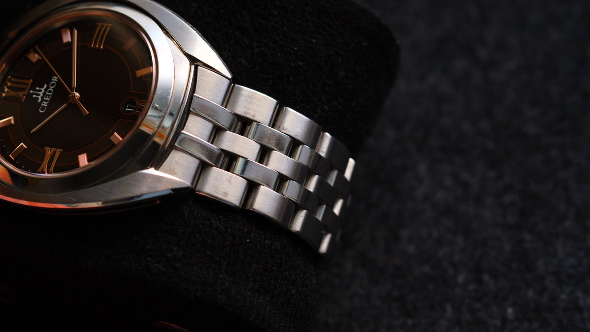 Credor Signo 8J86-0AB0 Quart Beautiful Brown Dial