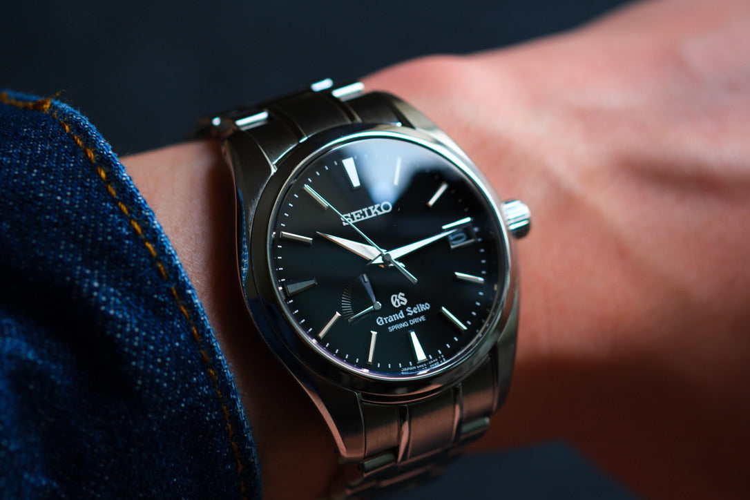 Grand Seiko SBGA003 Spring Drive 9R65-00AA0 Black Dial Excellent Condition