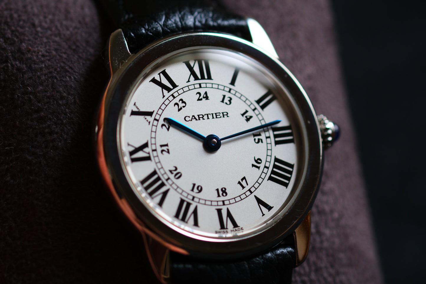 Cartier W6700155 Ronde Solo De Cartier 29mm Silver Good Condition Full Serviced
