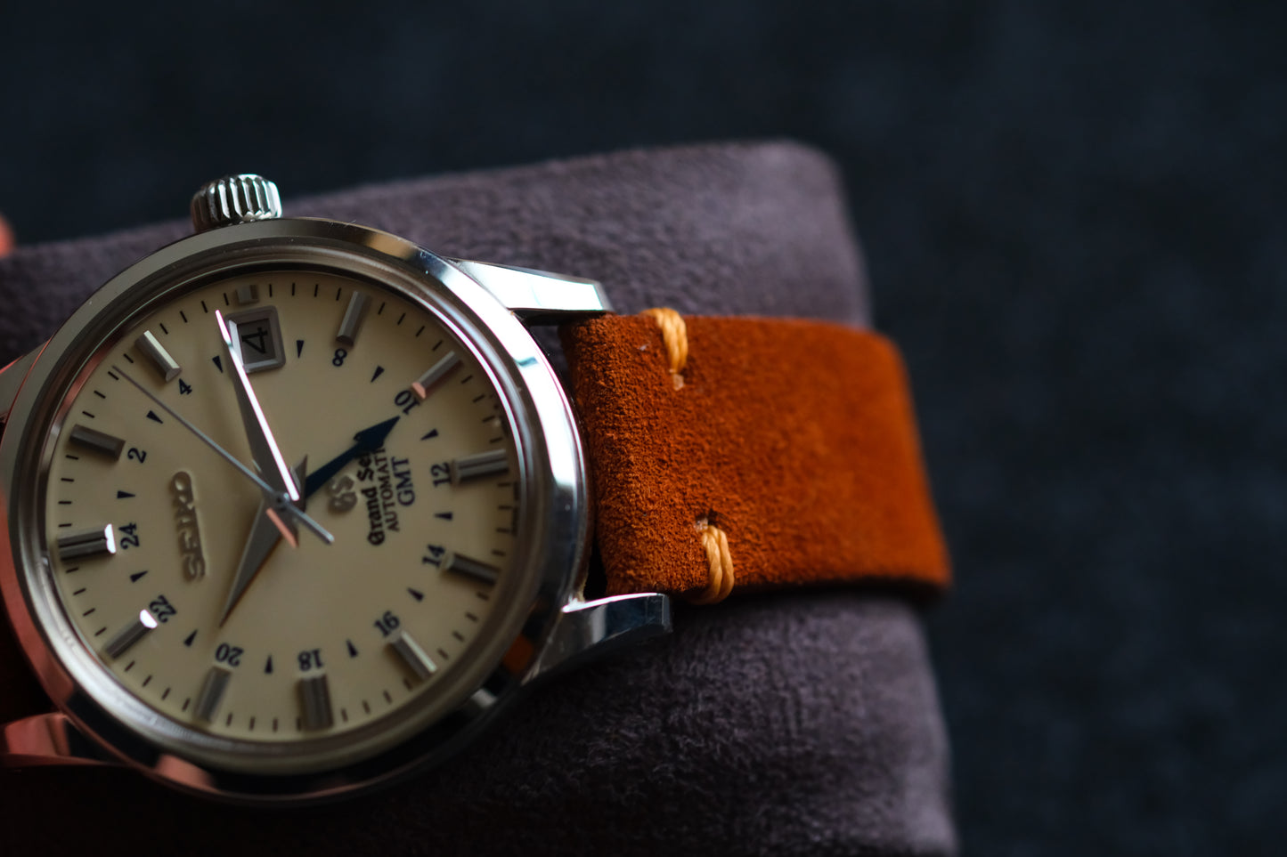 Grand Seiko SBGM021 9s66-00A0 Mechanical GMT Warm Ivory dial Good Condition