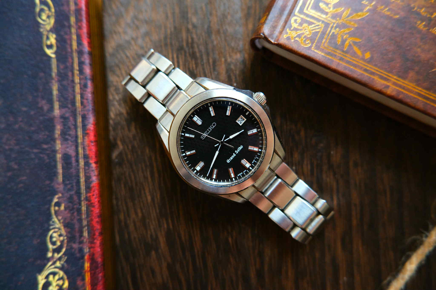 Grand Seiko 8J56-8020/SBGF021 Quart Black Dial
