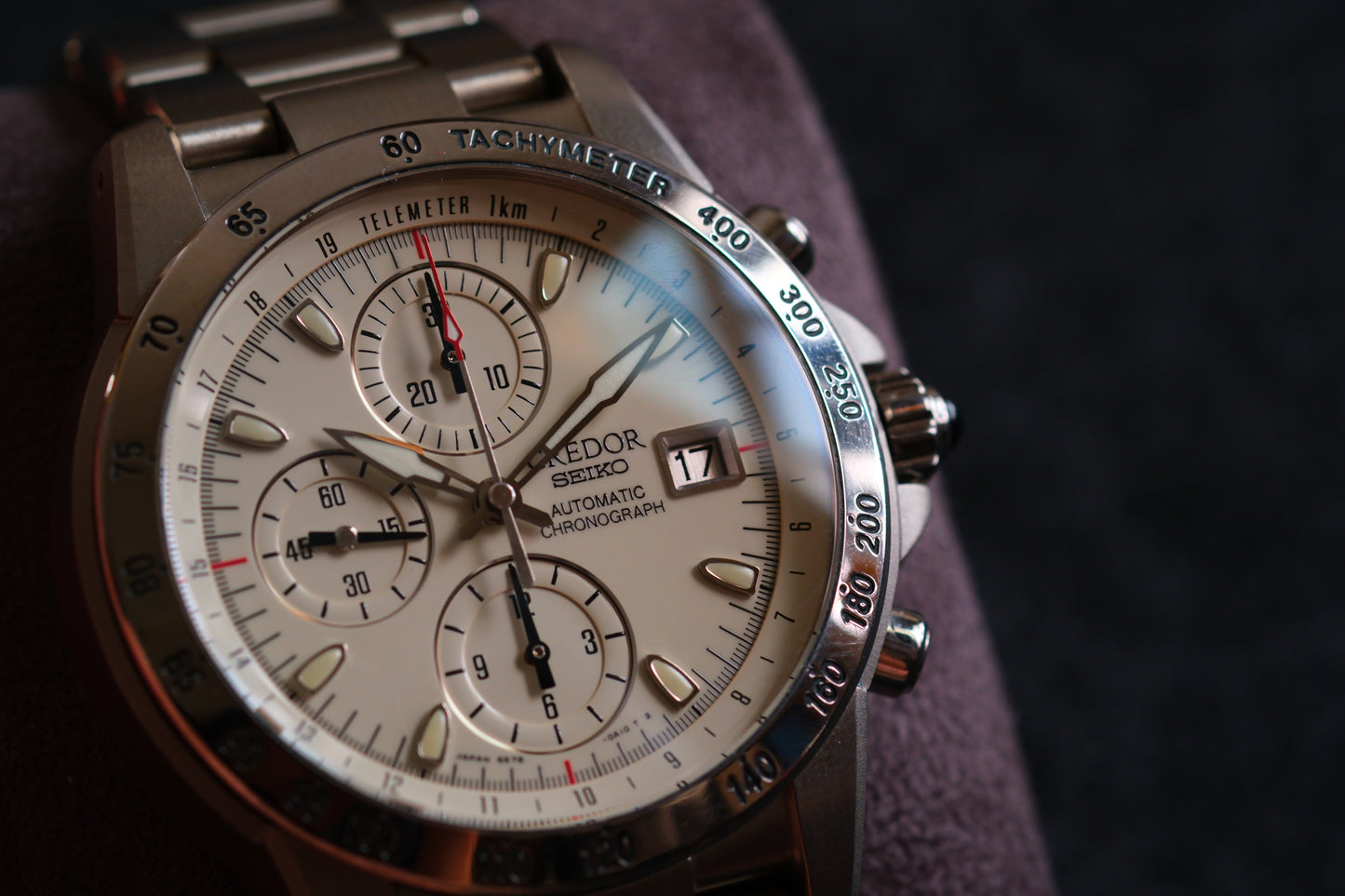 Credor Phoenix GCBP999 Chrnograph  6S78-0A20 Full Titanium Full Serviced Excellent Condition