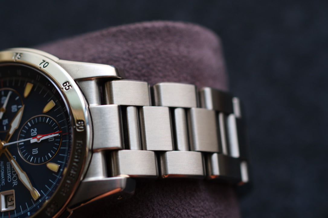 Credor GCBP995 6S78-0A10 Phoenix Chrnograph Blue Dial Super Rare Excellent Condition Serviced