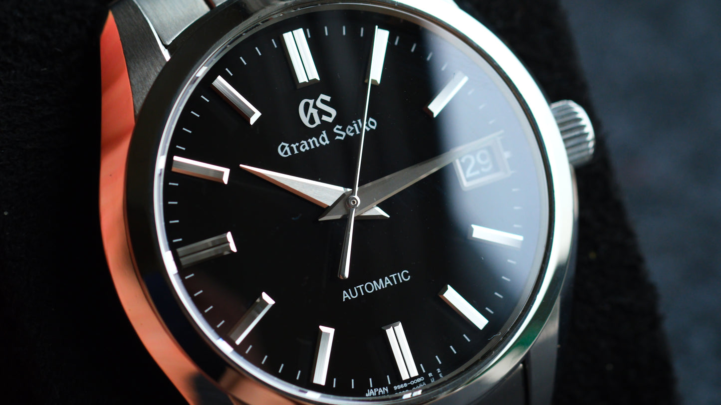Grand Seiko SBGR309 9S68-00B0 Heritage new GS Logo Version Black Dial Good Condition