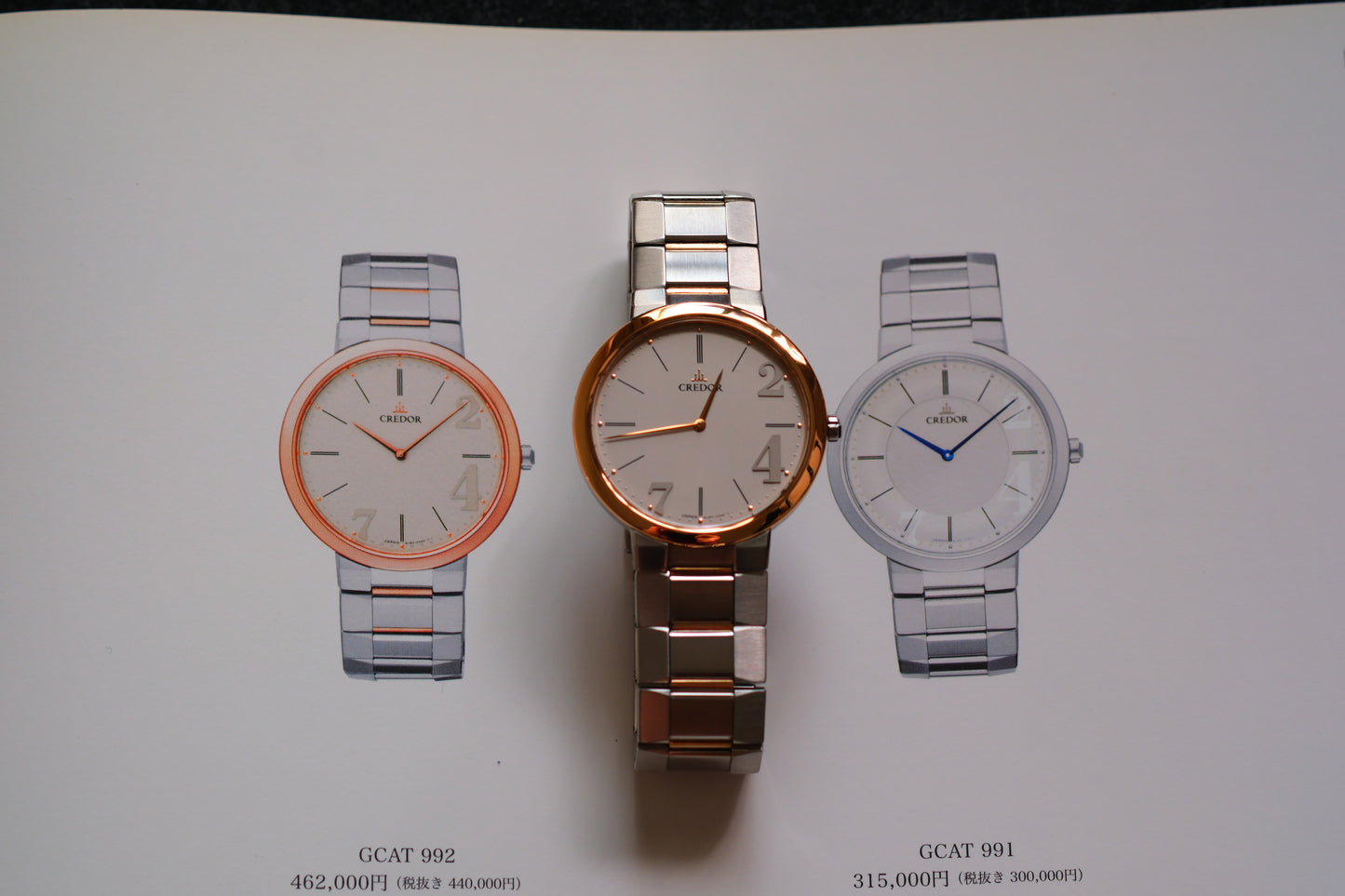 Credor Node 247 GCAT992 8J80-0AJ0 Solid Pink Gold Bezel Excellent Condition Box Manual User