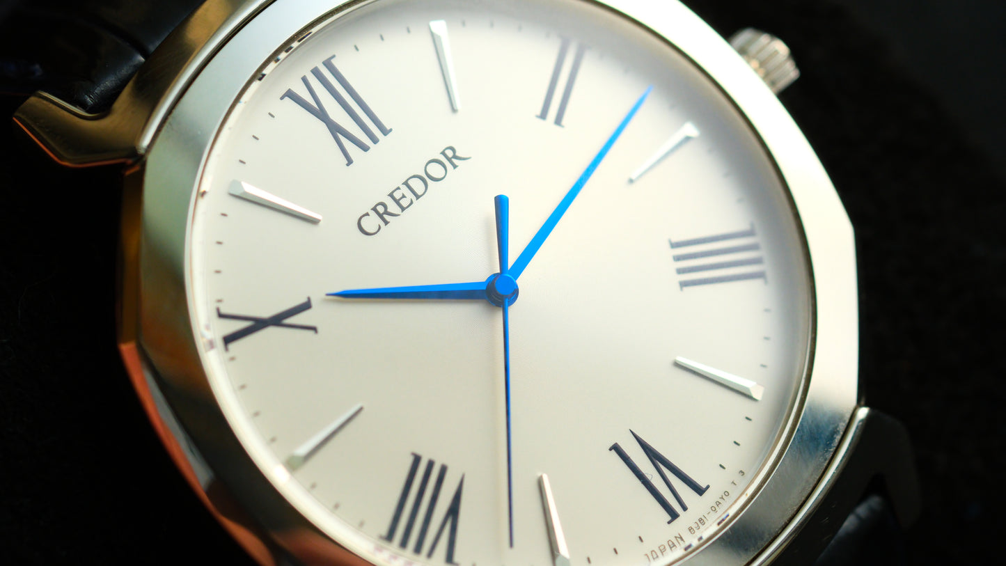 Credor GCAR975 8j81-0AS0 Linealx White Dial Excellent Condition