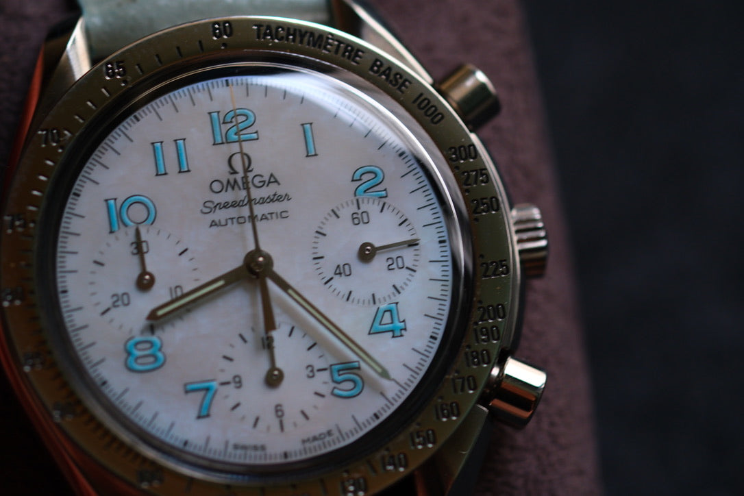 Omega Speedmaster 3802.71.53 Automatic Chrnograph White MOP Dial