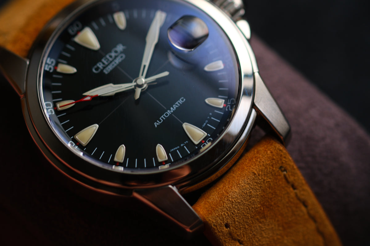 Credor GCBR993 8L75-0A30 Alpinist Black Dial Full Box Paper Serviced by Credor Excellent Condition