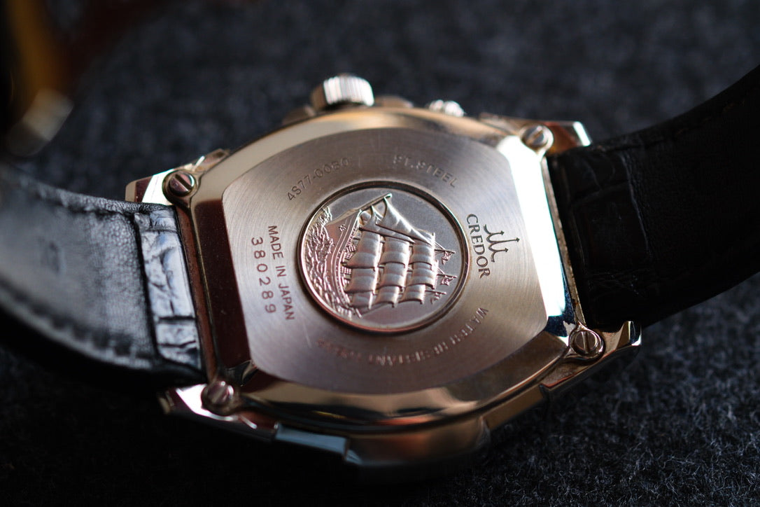Credor Pacifique Tonneau GCBG973 4s77-00B0 RetroGrade Good Condition