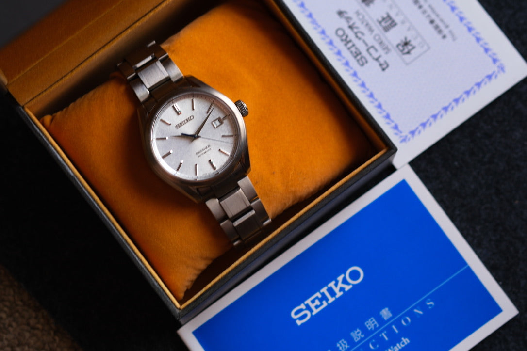 Seiko Pressage SARX055 6R15-04A0 Full Titan | Snow Flake Dial| Full Box Paper| Excellent Condition| Serviced