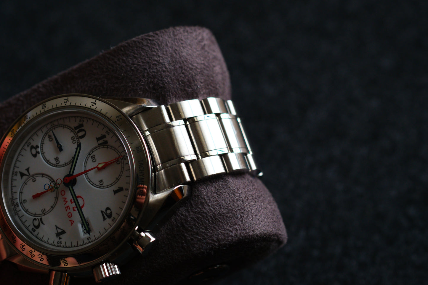Omega Speedmaster 323.10.40.40.04.001 Specialities 2012 Olympic Games Collection Blue Red Hands | Good Condiition |Serviced