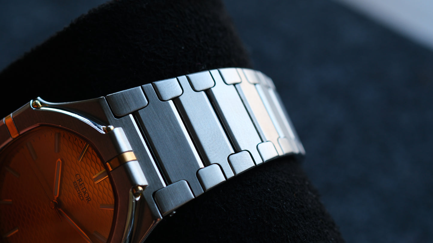 Credor Twin Quart 9461-5010 Gerald Genta Design Rare Excellent Condition