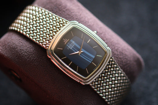 Credor 5A74-3D30 Blue Agate Dial Onyx Stone | Good Condition | Credor Box